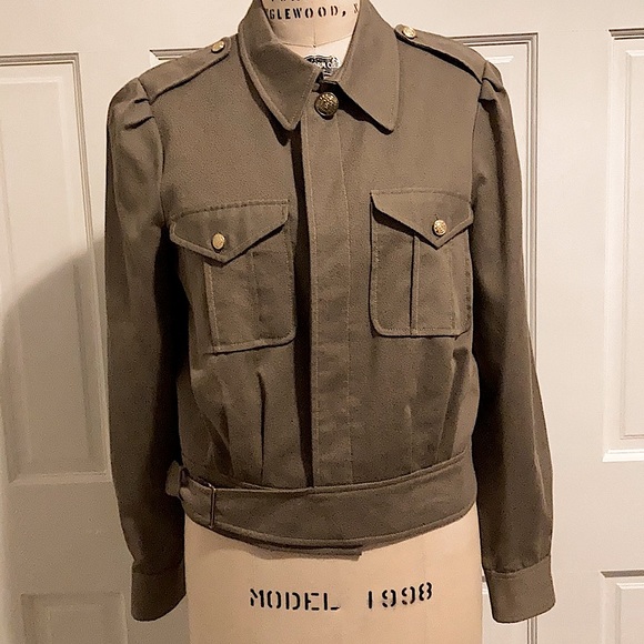 Walter Baker Jackets & Blazers - Walter baker size 8 puff sleeve military jacket